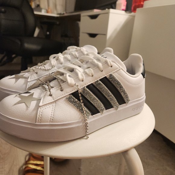 Adidas grant court 2.0 shoes customized women's sneakers - Picture 5 of 6